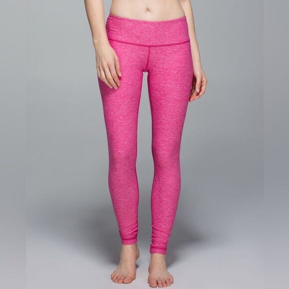 Lululemon Wunder Under Pant Heathered Jewelled Magenta Size 4 - Picture 1 of 10